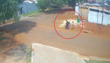 Imagem referente a Câmera flagra última vez que irmãos são vistos antes de desaparecerem em Cascavel