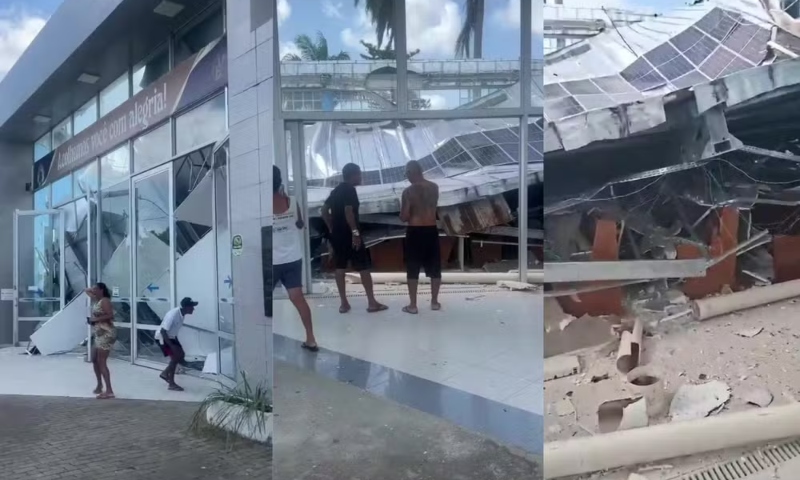 Teto de igreja desaba durante entrega de cestas básicas e deixa mortos e feridos