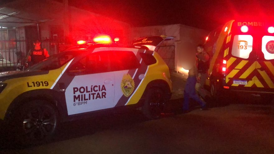 Homem ameaça esposa com faca no Bairro Santa Felicidade e é detido pela Polícia Militar