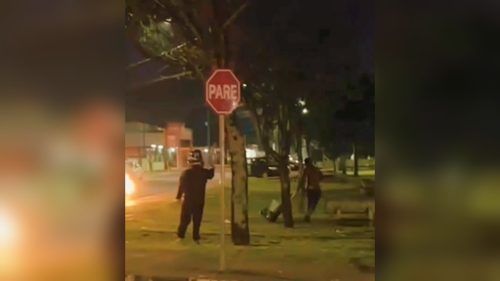 Imagem referente a Vídeo mostra exato momento que homem é executado com tiro em Foz do Iguaçu