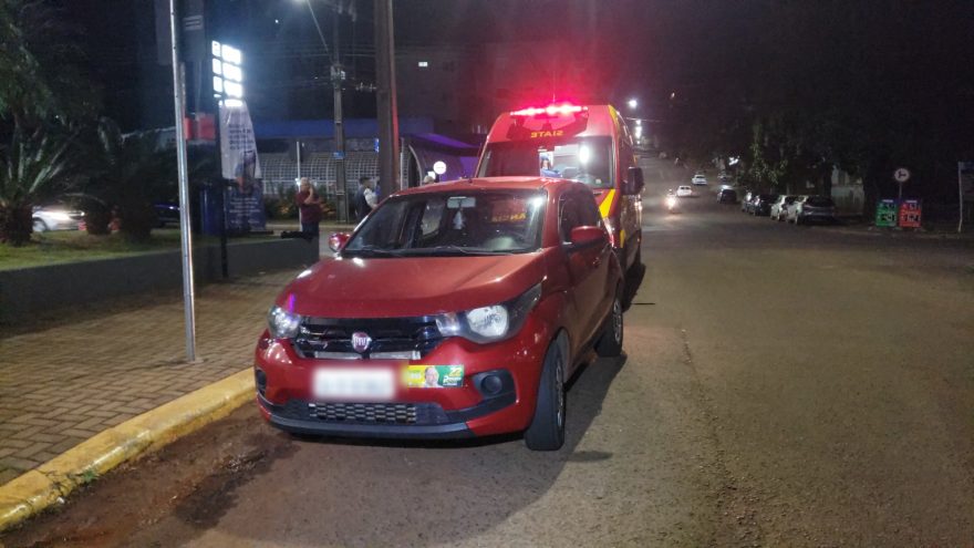 Dois homens ficam feridos em acidente no Centro