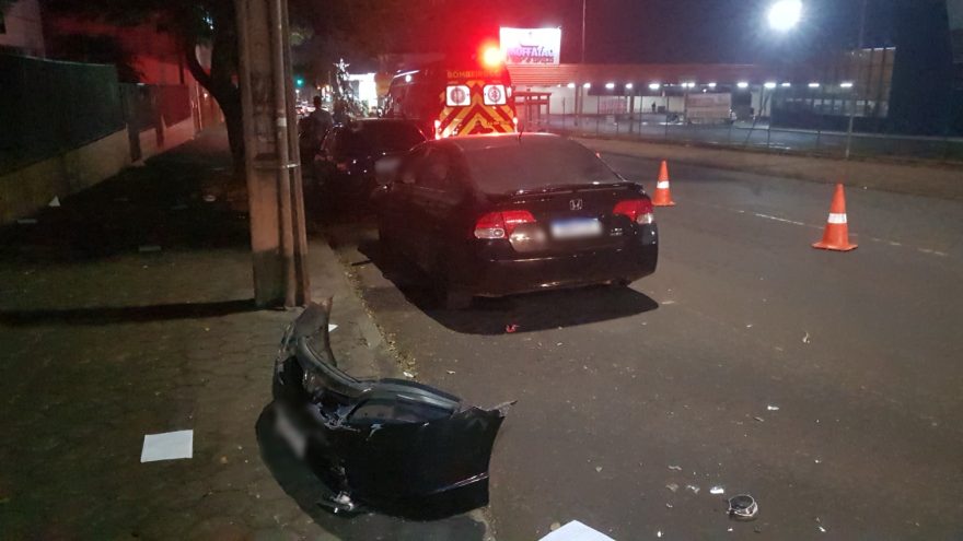 Motorista de Prisma fica ferido em acidente de trânsito no Neva