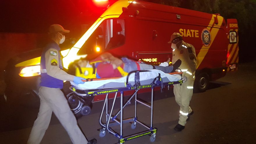 Motociclista fica ferido em acidente de trânsito na Rua Odontologia