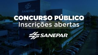 Estão abertas as inscrições para o concurso público da Sanepar