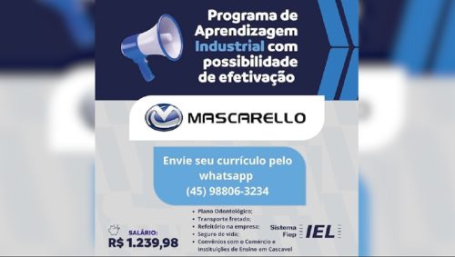 Imagem referente a Mascarello realiza Programa de Aprendizagem Industrial