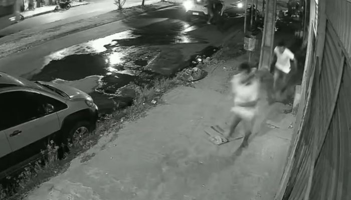 Vídeo mostra homem sendo morto a tiros