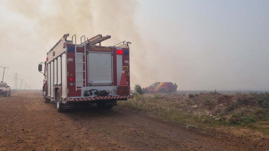 Mais um incêndio em vegetação é registrado em Cascavel, desta vez no bairro Esmeralda