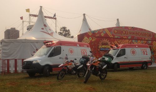 Imagem referente a Criança é socorrida pelo Samu em Circo no Centro de Cascavel