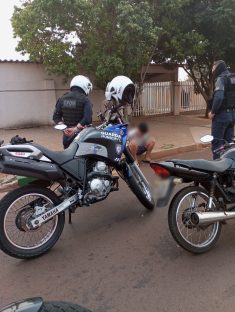 Imagem referente a Motocicleta é recuperada pelo GPOM no Brasmadeira