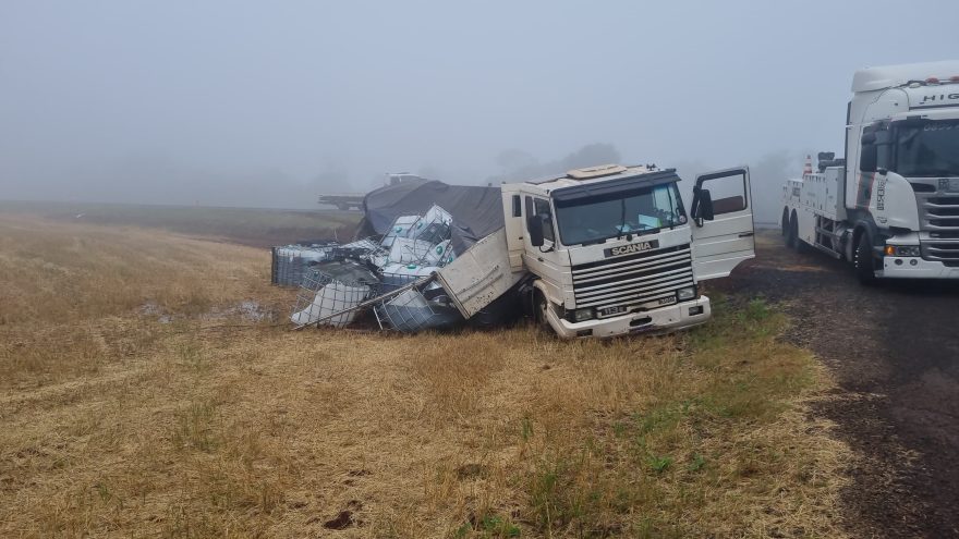 Muita neblina: acidentes em sequência na BR-277 em Céu Azul deixam motoristas em alerta