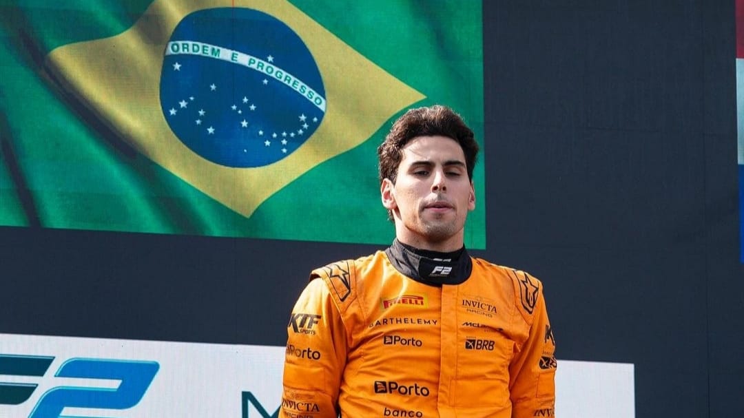 Brasileiro Gabriel Bortoleto assume a liderança da Fórmula 2 Imagem referente a Brasileiro Gabriel Bortoleto assume a liderança da Fórmula 2