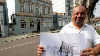 Urban sketcher Simon Taylor assume residência artística do Museu Casa Alfredo Andersen