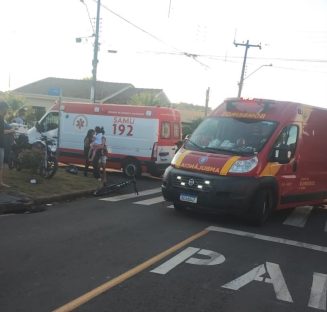 Imagem referente a Adolescente de 17 anos morre em acidente entre duas motocicletas