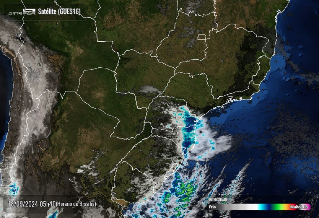 Quarta-feira de clima instável e máxima de 24ºC em Cascavel