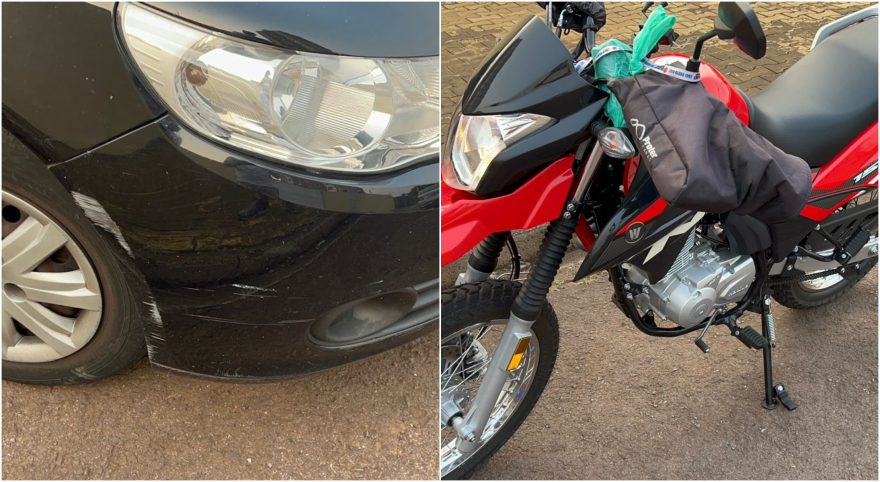 Motociclista fica ferido em acidente no Bairro Neva