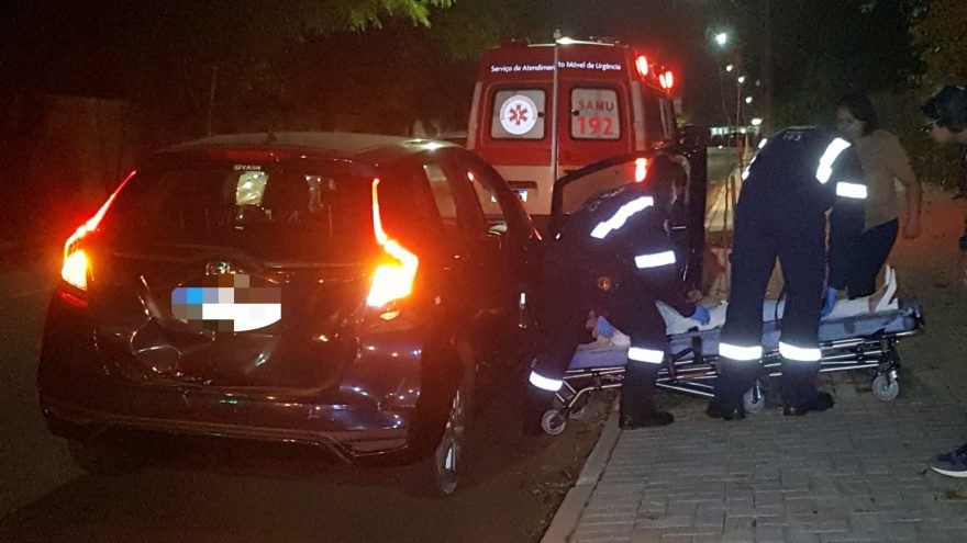 Mulher fica ferida em acidente no Maria Luiza