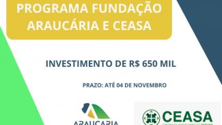 Fundação Araucária e Ceasa lançam programa de pesquisa voltado à segurança alimentar