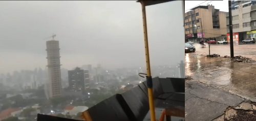 Imagem referente a Cascavel sob água: chuva intensa muda a paisagem da Capital do Oeste