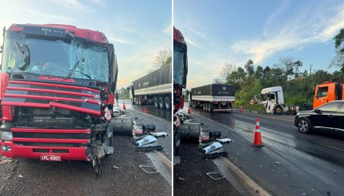 Imagem referente a Mais um grave acidente é registrado na rodovia BR-163 e duas pessoas ficam em estado grave