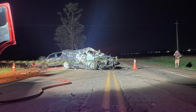 Imagem referente a Tragédia na PR-182: colisão frontal deixa dois mortos e quatro feridos em Maripá