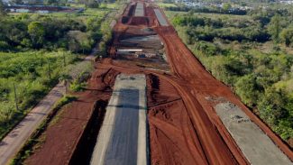 Obra da Perimetral Leste de Foz do Iguaçu chega a 43,76% de execução