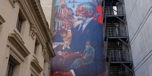 Imagem referente a Academia Brasileira de Letras tem mural de Machado de Assis