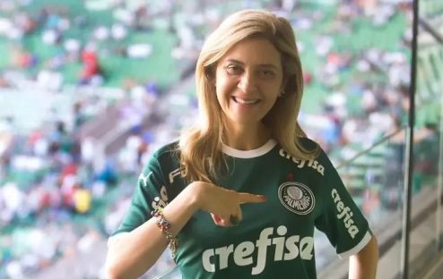 Imagem referente a Leila Pereira indica que Crefisa não continuará no Palmeiras em 2025