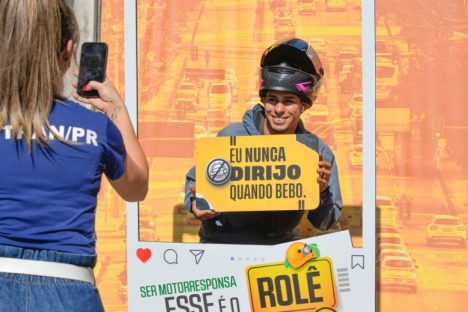 Imagem referente a Detran-PR promove ações educativas para reduzir acidentes com motociclistas