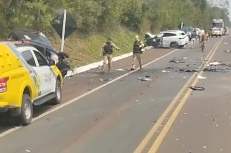 Imagem referente a Morte é confirmada em violenta colisão frontal na rodovia BR-277