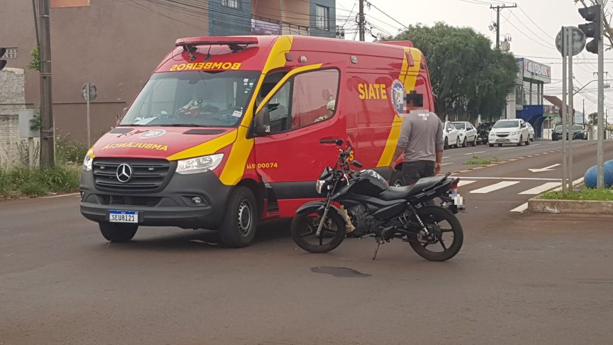 Motociclista fica ferido em acidente de trânsito no São Cristóvão
