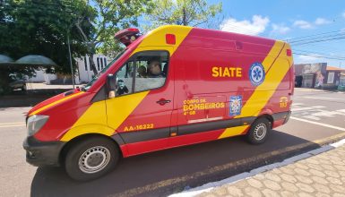 Imagem referente a Idosa sofre queda ao descer de ônibus e Corpo de Bombeiros é acionado