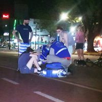 Imagem referente a Ciclista fica ferido ao sofrer queda na Avenida Brasil