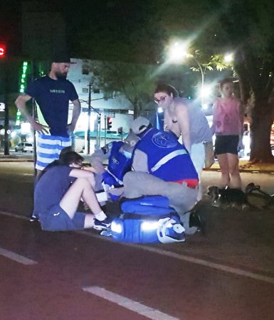 Imagem referente a Ciclista fica ferido ao sofrer queda na Avenida Brasil