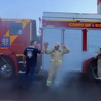 Imagem referente a Sargento Comarella e Dr. Toso se despedem do Corpo de Bombeiros