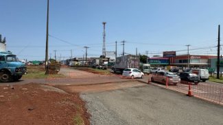 Obra do novo Trevo do Catuaí altera tráfego de veículos da Avenida Colombo em Maringá