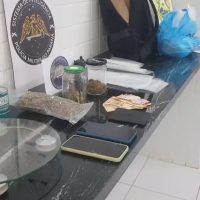 Imagem referente a Rapaz é preso com caminhonete furtada e portando capulho de maconha no Bairro Pacaembu