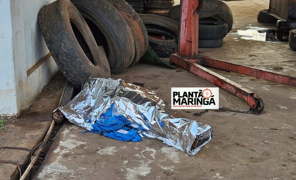 Homem morre após cair de caminhão em pátio de um posto de combustíveis desativado em Maringá