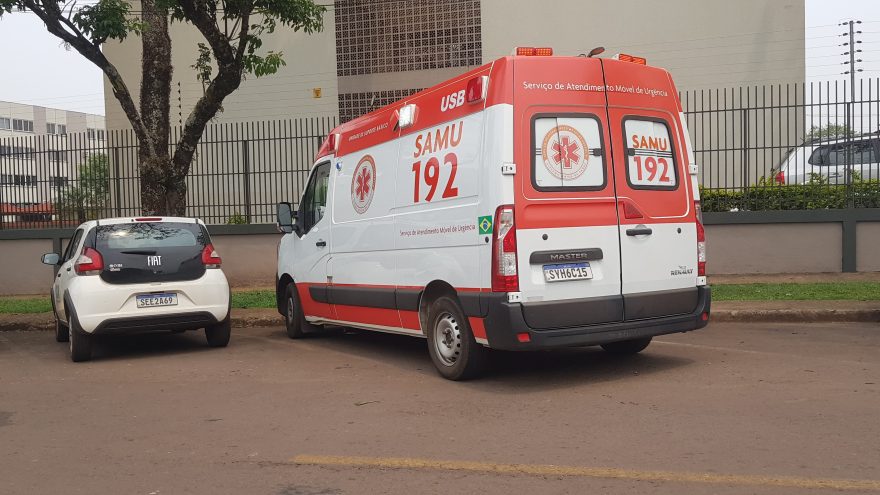 Homem é socorrido após sofrer queda no Bairro São Cristóvão