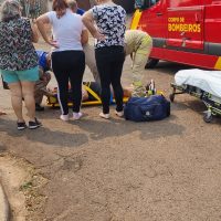 Imagem referente a Siate socorre ciclista após acidente de trânsito no bairro Floresta