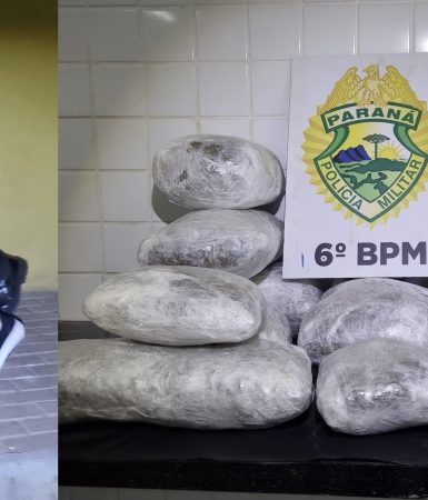 Imagem referente a Adolescente é detida com mala recheada de capulho de maconha na rodoviária de Cascavel