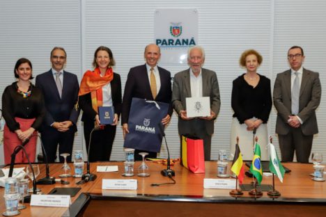 Imagem referente a Piana destaca desenvolvimento sustentável do Paraná ao embaixador da Bélgica