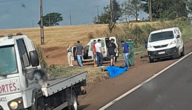 Imagem referente a Motociclista morre em grave acidente na BR-277, em Céu Azul