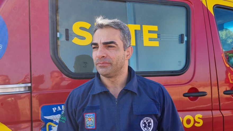 Médico do Siate fala sobre resgate a vítima de colisão frontal entre moto e carro na BR-277