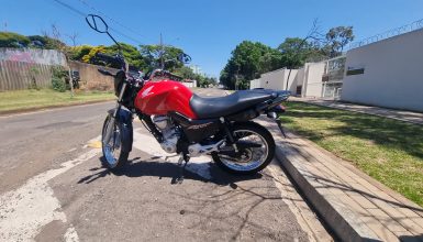 Imagem referente a Internauta perde placa de moto e pede ajuda para recuperá-la; TAP-9D90