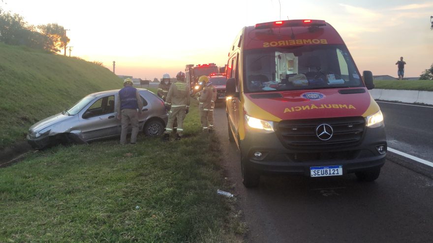 Motorista perde o controle da direção na PRc-467