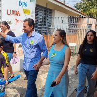 Imagem referente a Márcio Pacheco (Progressistas) registra voto no Colégio Jardim Consolata