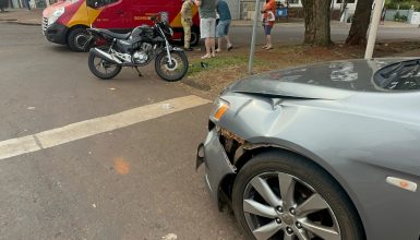 Imagem referente a Casal que estava em motocicleta fica ferido em acidente no São Cristóvão