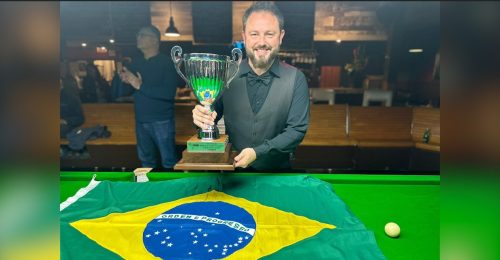 Imagem referente a Cascavelense é campeão sênior do Pan-Americano de Snooker no Canadá