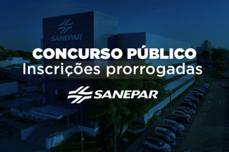 Imagem referente a Inscrições para concurso público da Sanepar são prorrogadas até 21 de outubro