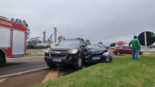 Imagem referente a Mulher fica ferida em acidente de trânsito na BR-277, em Santa Tereza do Oeste